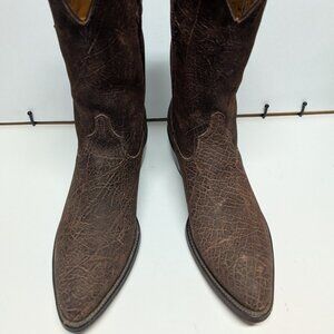 Lucchese Brown Full Hippo Boot 10.5D